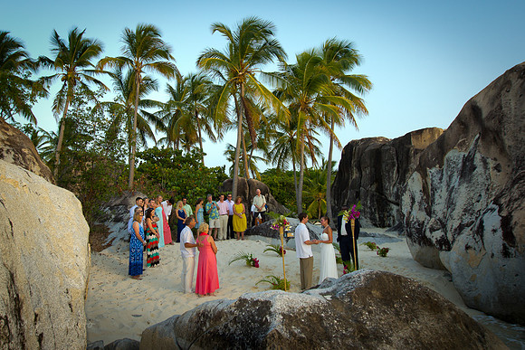 The Baths Virgin Gorda Wedding